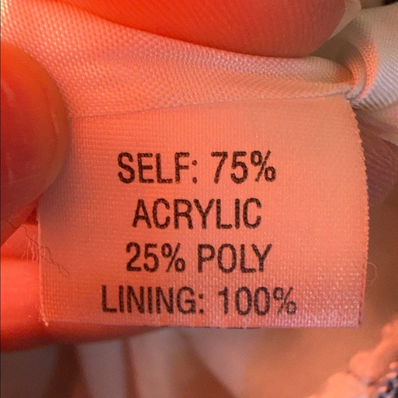 Tweed Blazer Jacket Gold Button Textured Structured Spring Chic - Picture 7 of 8